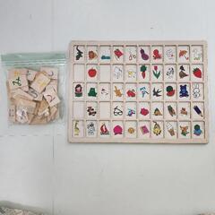 木製　ひらがなパズル　知育おもちゃの画像
