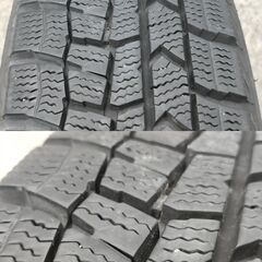 タ3 WEDS LAUFBAHN 4.5J-14 100-4H +45 WINTER MAXX 155/65R14 2022年 バリ山付き 軽自動車用スタッドレスの画像