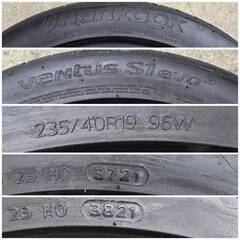 ～SOLD！～【中古タイヤ】ハンコック　235/40R19　２本 【F】　HANKOOK VENTUS S1 evo3 K127　235/40-19　2021年製 の画像