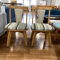 回転チェア　2脚セット【町田市再生家具】243416