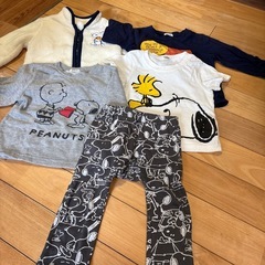処分品！スヌーピー 80〜90 　5点セット