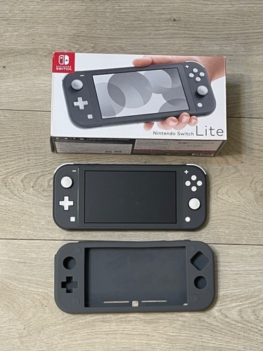 【美品】Nintendo Switch Lite 任天堂スイッチライト（グレー）カバー付き(３／１５まで　3／１６は要相談)
