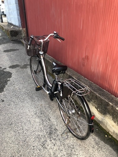 京都】京の楽チャリ 電動アシスト自転車 ヤマハ 銀色の通販はau PAY 