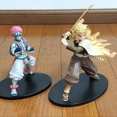 鬼滅の刃、煉獄杏寿郎と猗窩座のフィギュアセット