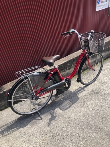 【京都】京の楽チャリ　電動アシスト自転車　ヤマハ　赤色 京都】京の楽チャリ 電動アシスト自転車 ヤマハ 赤色 京都】電動