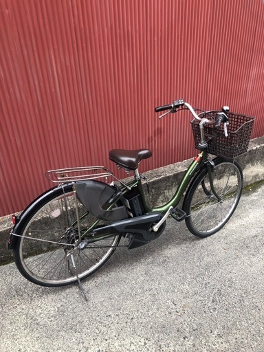 【京都】京の楽チャリ　電動アシスト自転車　緑色