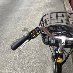 京都】京の楽チャリ 電動アシスト自転車 ヤマハ 茶色