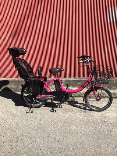 【京都】京の楽チャリ　電動アシスト自転車　ヤマハ　子ども乗せ　20インチ　パスバビー