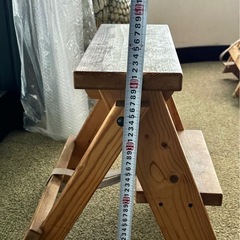 木製折りたたみ踏み台の画像