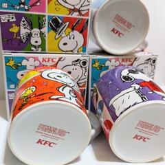 PEANUTS ✕ ケンタッキー(非売品)　スヌーピーマグ３個セットの画像