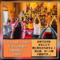 5月３日(土祝日)寺ヨガin 本覚寺