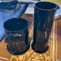 【引き取り限定】中古　サントリー　アイスペール　ピッチャー　マドラー　3種セットの画像