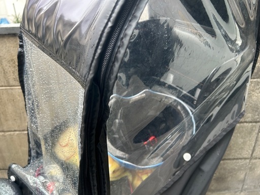 子ども乗せ自転車　3人乗りレインカバーセット　自転車