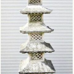 石燈籠　五重の塔　灯篭　オブジェ　日本庭園　ガーデニング　置物　...