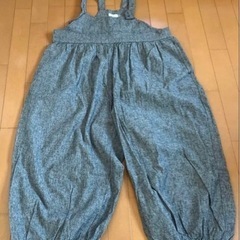 グレーサロペット　ワイドサイズの画像