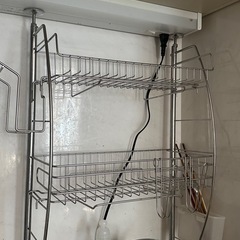 突っ張り 水切りラック 
