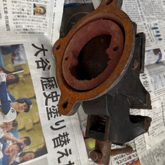 古い万力回転台付 ベンチバイス 金属加工 の画像