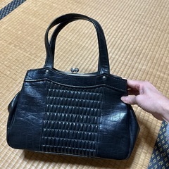 昭和中期  黒ハンドバッグ