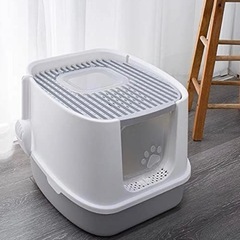＊ネコ　猫　トイレ　スコップ付＊消臭シート入れられます＊フルカバ...