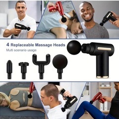 新品　マッサージガン　ブラックの画像