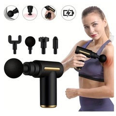 新品　マッサージガン　ブラックの画像