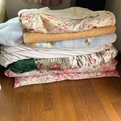 【無料】掛け布団、敷布団 寝具多数あります　掛け布団　ブランケッ...