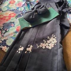 卒園式！値下げ！Catherine Cottage 花柄　袴セット　120cm 簡単着付けの画像