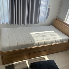 ニトリ　収納付きシングルベッド