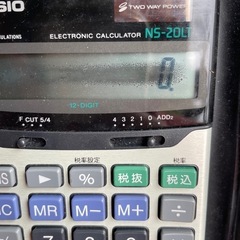 ノートタイプのcasio電卓
