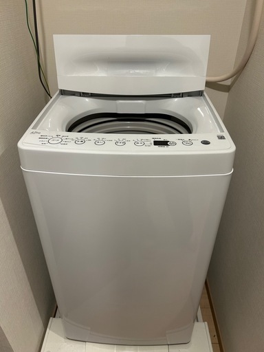 【4/12(土)引取希望】ビッグカメラオリジナルベーシック ・全自動洗濯機 ホワイト BW-45A-W [洗濯4.5kg /乾燥機能無 /上開き]