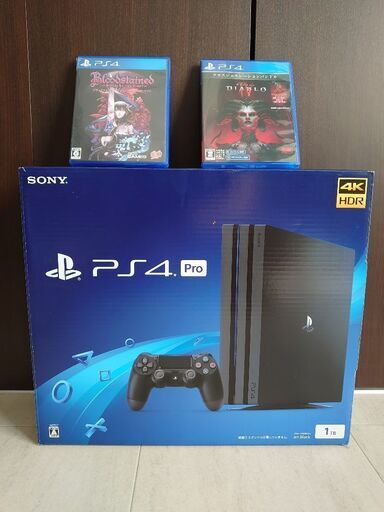 【値引き不可】PS4pro 1TB CUH-7200B+ソフト2本