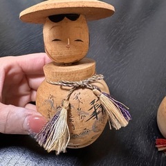 アンティーク　ペアこけしの画像