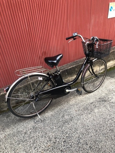 【京都】京の楽チャリ　電動自転車　パナソニック　26インチ　黒色　新型