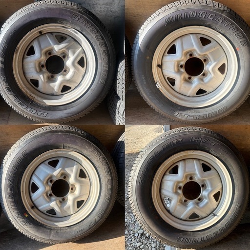 【走行僅少】175/80R16 ジムニー用タイヤセット　4本