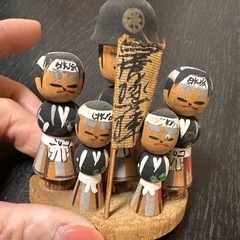アンティーク　白虎隊？こけし