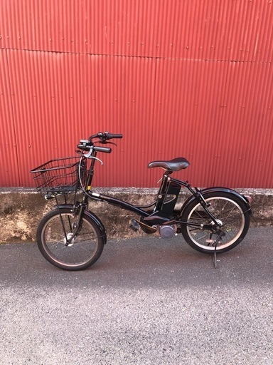 【京都】京の楽チャリ　電動アシスト自転車　20インチ　パナソニック　グリッター　黒色