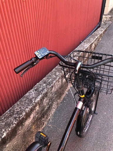 【京都】京の楽チャリ　電動アシスト自転車　20インチ　パナソニック　グリッター　黒色