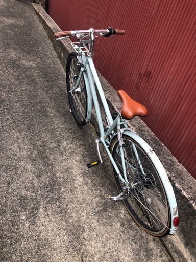 【京都】京の楽チャリ　普通自転車　ブリヂストン　マークローザ　水色