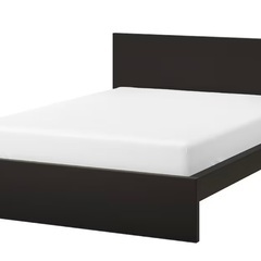 【売却済】IKEAダブルベッド（収納ボックス付）