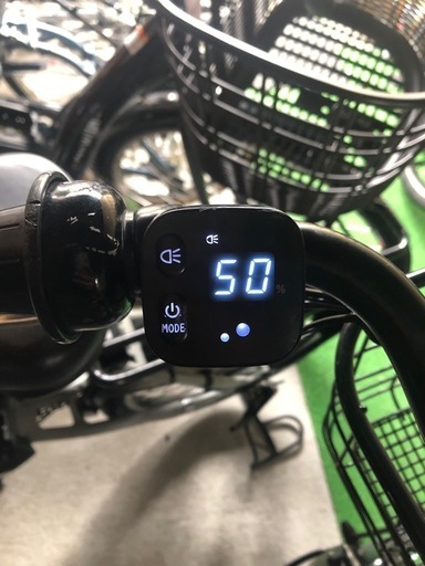 【京都】京の楽チャリ　電動アシスト自転車　ステップクルーズ　黒①