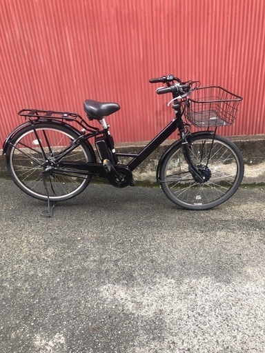 京都】京の楽チャリ 電動アシスト自転車 ステップクルーズ 黒① 
