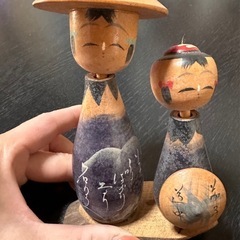 アンティーク 首ふりこけし