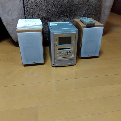 AIWAミニコンポ本機：Aiwa 　①本機CX-JMJ1【ジャンク品】②スピーカー２本：ソニーAiwa　SX-LMJ2【問題なし】