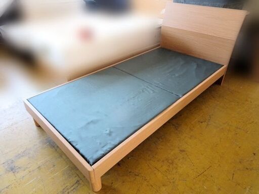 ★新生活応援★■シングルベッド■ ベッドフレーム ナチュラルブラウン 家具 寝具 