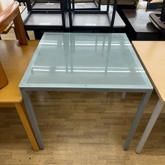 【ドリーム川西店御来店限定】ガラステーブル／クリーニング済み 【...