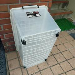 ⑦プラケース　INLOCK350M 幅39×奥行74×高さ35cm 天馬　キャスター付き　収納ケースの画像