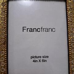 【最終値下げ❣️】　Francfrancフォトフレームゴールド　写真立ての画像