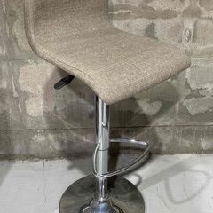 ★⑥カウンターチェア★ハイチェア バーチェア イス 約W38cm 布製 昇降式 高さ調整可能 座面回転 オシャレ 椅子