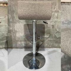 ★⑥カウンターチェア★ハイチェア バーチェア イス 約W38cm 布製 昇降式 高さ調整可能 座面回転 オシャレ 椅子