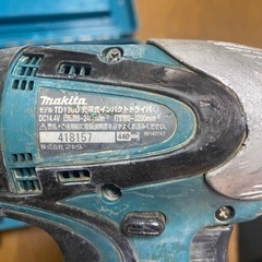 マキタ　インパクトドライバー　14.4V 本体型番画像2枚目参照の画像